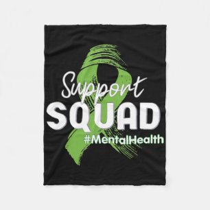 Unterstützung von Squad Mental Health Awareness Li Fleecedecke