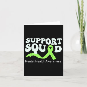 Unterstützung von Squad Mental Health Awareness Li Karte