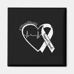 Unterstützung von Squad Mental Health Awareness Li Magnet