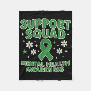 Unterstützung von Squad Mental Health Awareness Mo Fleecedecke