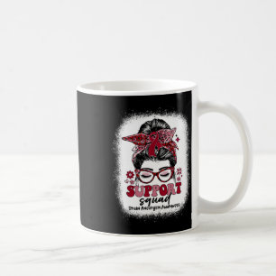 Unterstützung von Squad Messy Bun Gehirn Aneurysma Kaffeetasse