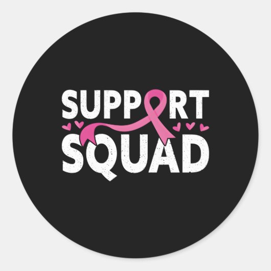 Unterstützung von Squad Messy Bun K Warrior Brustk Runder Aufkleber (Vorderseite)