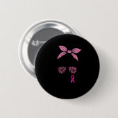 Unterstützung von Squad Messy Bun Leopard Pink Bru Button (Vorne & Hinten)
