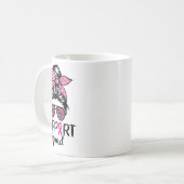 Unterstützung von Squad Messy Bun Leopard Pink Bru Kaffeetasse (Vorderseite Links)