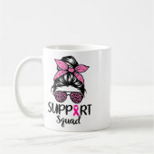 Unterstützung von Squad Messy Bun Leopard Pink Bru Kaffeetasse (Links)