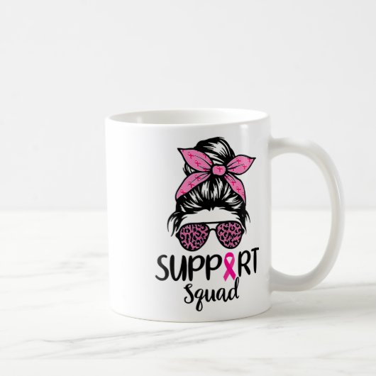 Unterstützung von Squad Messy Bun Leopard Pink Bru Kaffeetasse (Rechts)