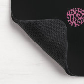 Unterstützung von Squad Messy Bun Leopard Pink Bru Mousepad (Ecke)