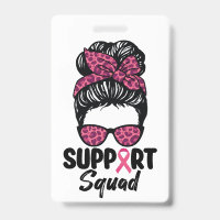 Unterstützung von Squad Messy Bun Pink Krieger Bru