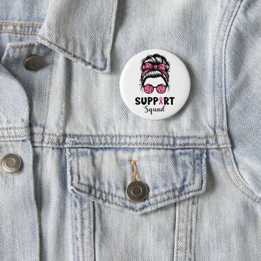 Unterstützung von Squad Messy Bun Pink Krieger Bru Button (Beispiel)