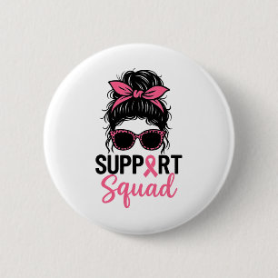 Unterstützung von Squad Messy Bun Pink Krieger Bru Button