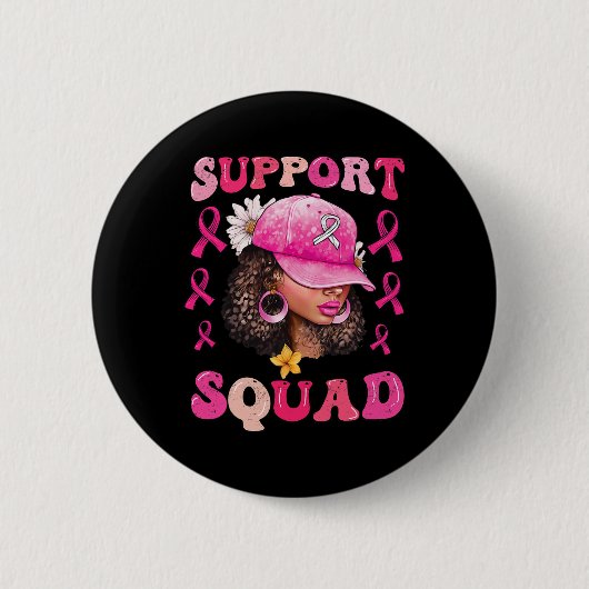 Unterstützung von Squad Messy Bun Pink Krieger Bru Button (Vorderseite)