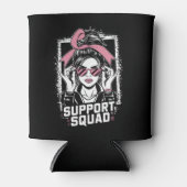 Unterstützung von Squad Messy Bun Pink Krieger Bru Dosenkühler (Vorderseite)