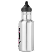 Unterstützung von Squad Messy Bun Pink Krieger Bru Edelstahlflasche (Rechts)