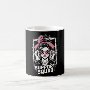 Unterstützung von Squad Messy Bun Pink Krieger Bru Kaffeetasse