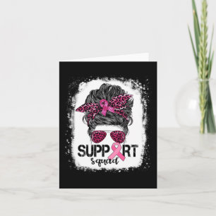 Unterstützung von Squad Messy Bun Pink Krieger Bru Karte