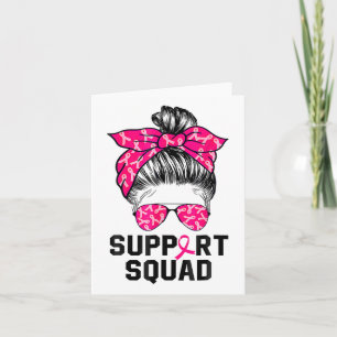 Unterstützung von Squad Messy Bun Pink Krieger Bru Karte