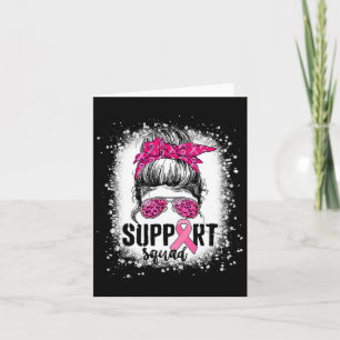 Unterstützung von Squad Messy Bun Pink Krieger Bru Karte