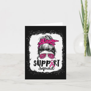 Unterstützung von Squad Messy Bun Pink Krieger Bru Karte