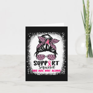 Unterstützung von Squad Messy Bun Pink Krieger Bru Karte