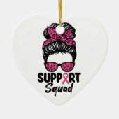 Unterstützung von Squad Messy Bun Pink Krieger Bru Keramik Ornament (Vorne)