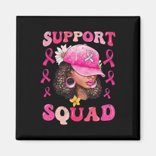 Unterstützung von Squad Messy Bun Pink Krieger Bru Magnet
