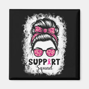 Unterstützung von Squad Messy Bun Pink Krieger Bru Magnet