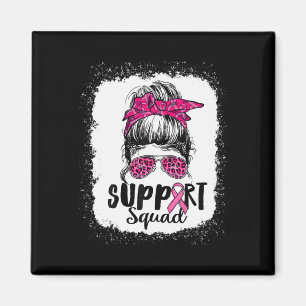 Unterstützung von Squad Messy Bun Pink Krieger Bru Magnet
