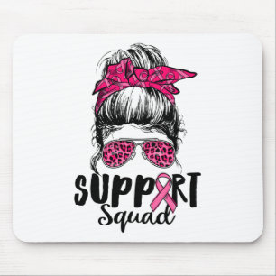 Unterstützung von Squad Messy Bun Pink Krieger Bru Mousepad