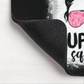 Unterstützung von Squad Messy Bun Pink Krieger Bru Mousepad (Ecke)