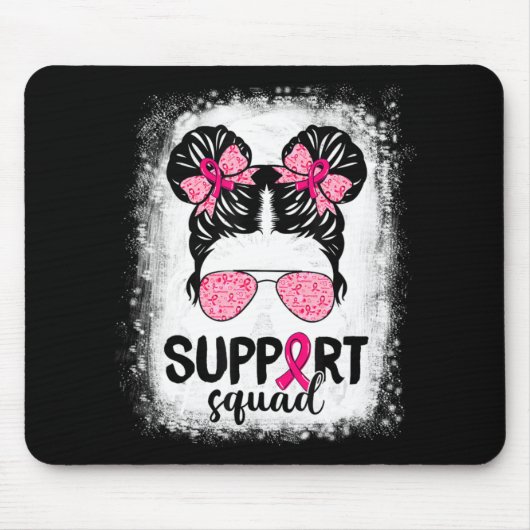 Unterstützung von Squad Messy Bun Pink Krieger Bru Mousepad (Vorne)