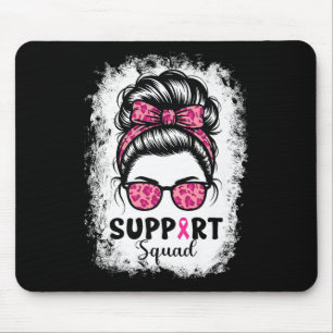 Unterstützung von Squad Messy Bun Pink Krieger Bru Mousepad