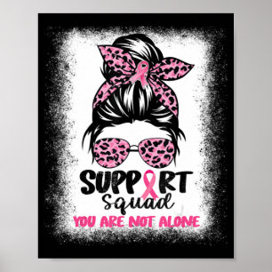 Unterstützung von Squad Messy Bun Pink Krieger Bru Poster