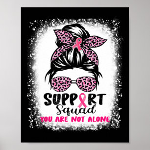 Unterstützung von Squad Messy Bun Pink Krieger Bru Poster