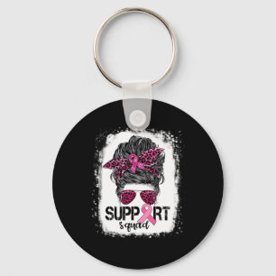 Unterstützung von Squad Messy Bun Pink Krieger Bru Schlüsselanhänger