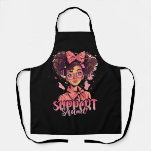 Unterstützung von Squad Messy Bun Pink Krieger Bru Schürze