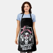 Unterstützung von Squad Messy Bun Pink Krieger Bru Schürze (Getragen)