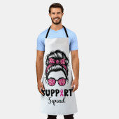 Unterstützung von Squad Messy Bun Pink Krieger Bru Schürze (Getragen)