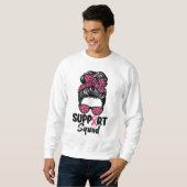 Unterstützung von Squad Messy Bun Pink Krieger Bru Sweatshirt (Vorne ganz)