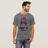 Unterstützung von Squad-Messy Bun Pink Warrior Bru T-Shirt (Vorne ganz)