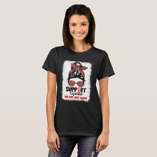Unterstützung von Squad Messy Bun Red Warrior Bloo T-Shirt (Vorne ganz)