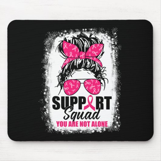 Unterstützung von Squad Messy Bun Warrior Breast C Mousepad (Vorne)