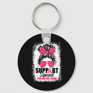 Unterstützung von Squad Messy Bun Warrior Breast C Schlüsselanhänger