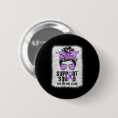 Unterstützung von Squad Messy Bun Warrior Lila Epi Button (Vorne & Hinten)