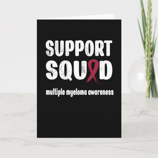 Unterstützung von Squad Multiple Myeloma Awareness Karte (Vorderseite)