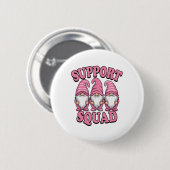 Unterstützung von Squad Niedlich rosa Gnome Brustk Button (Vorne & Hinten)