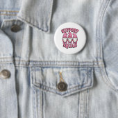 Unterstützung von Squad Niedlich rosa Gnome Brustk Button (Beispiel)