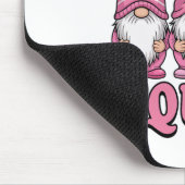 Unterstützung von Squad Niedlich rosa Gnome Brustk Mousepad (Ecke)