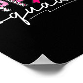 Unterstützung von Squad Pink Leopard Ribbon Breast Poster (Ecke)