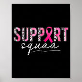 Unterstützung von Squad Pink Leopard Ribbon Breast Poster (Vorne)