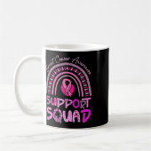 Unterstützung von Squad Pink Rainbow Leopard Brust Kaffeetasse (Links)